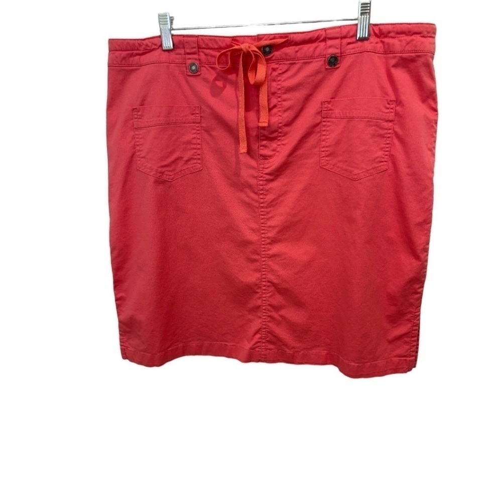 Route 66 Plus Size Salmon Color Zip Front Mini Skirt Size 20W